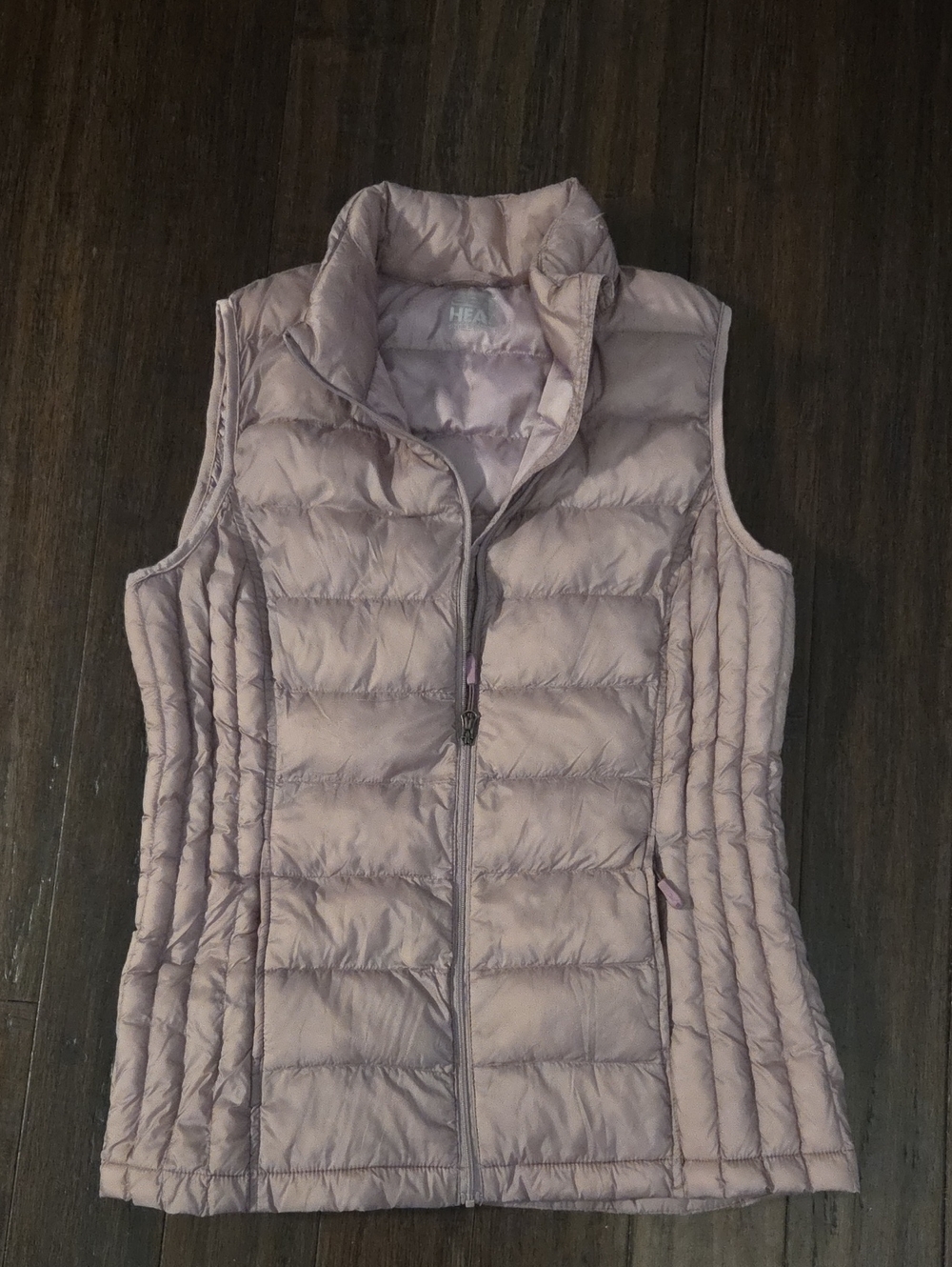 Mauve Quilted Puffer Vest